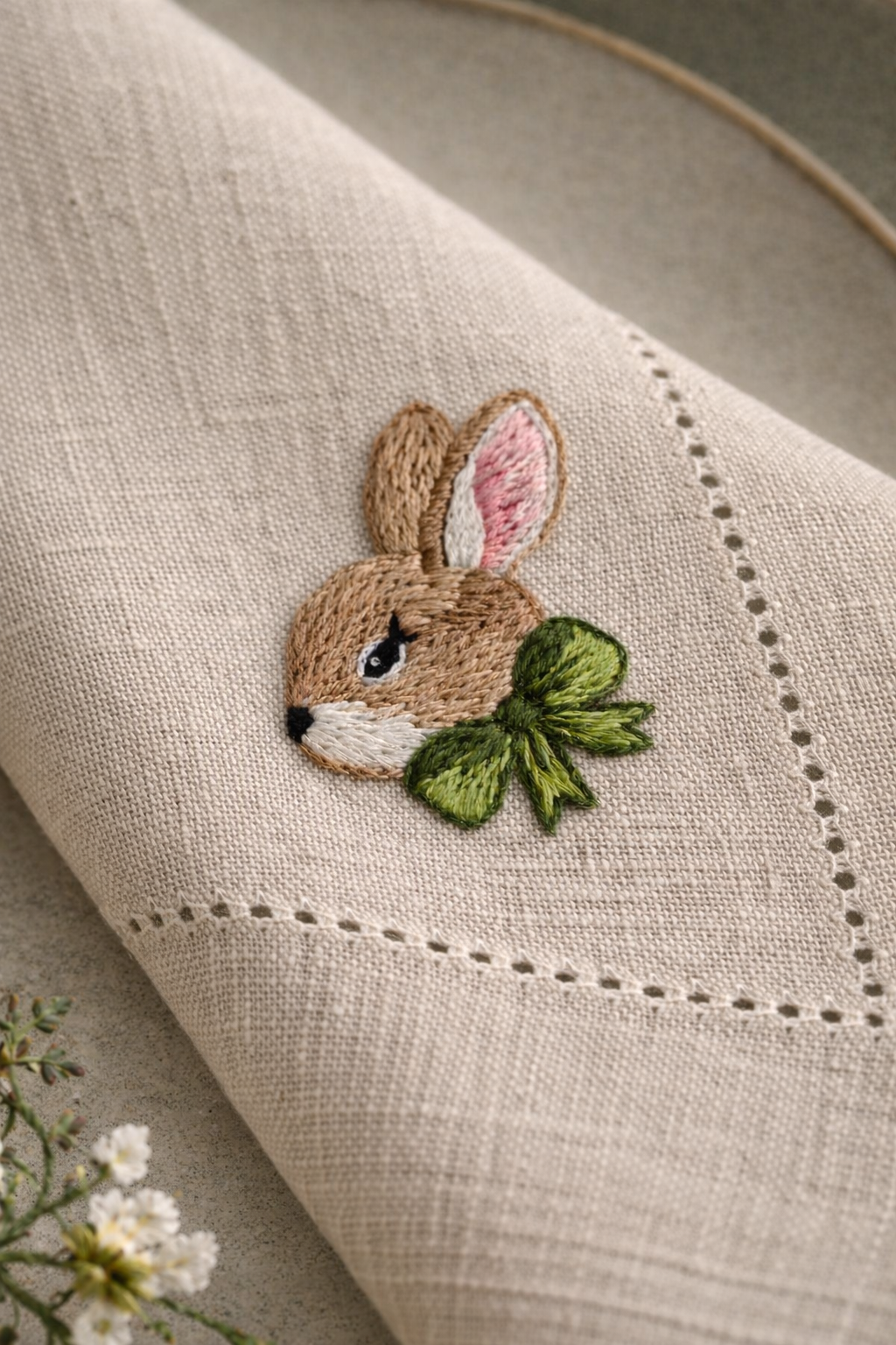 Conito Natural serwetka haftowana