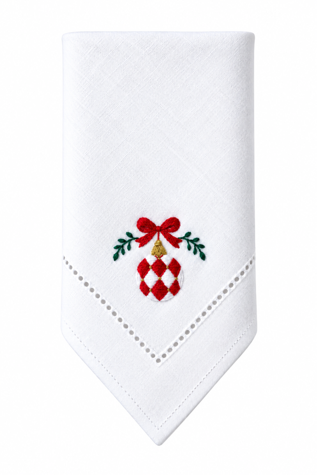 Ręcznie haftowana serwetka świąteczna BELLORIA
